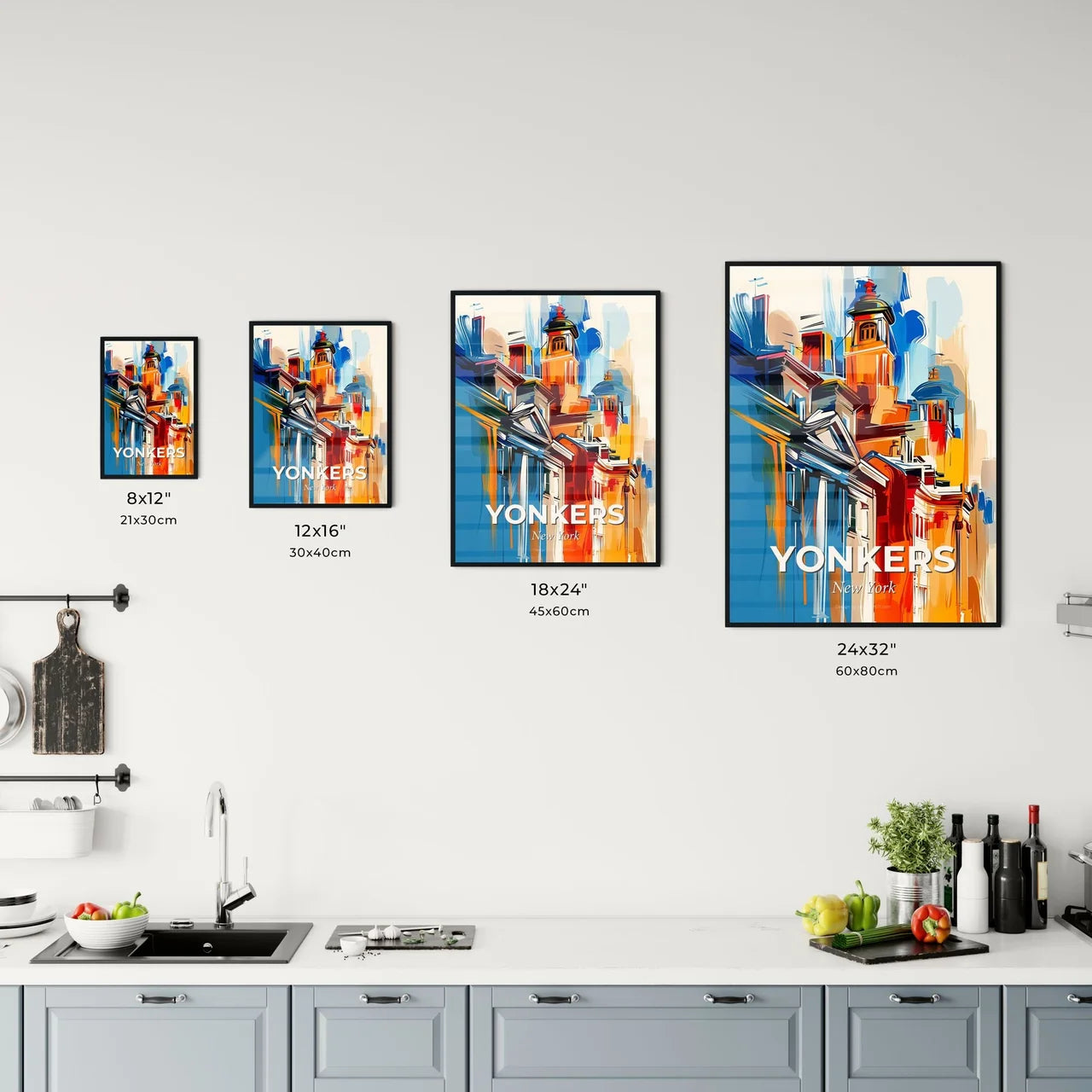 Vibrant Yonkers, New York Kitchen Art