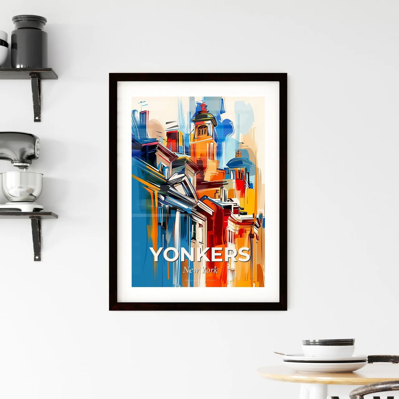Vibrant Yonkers, New York Framed Print