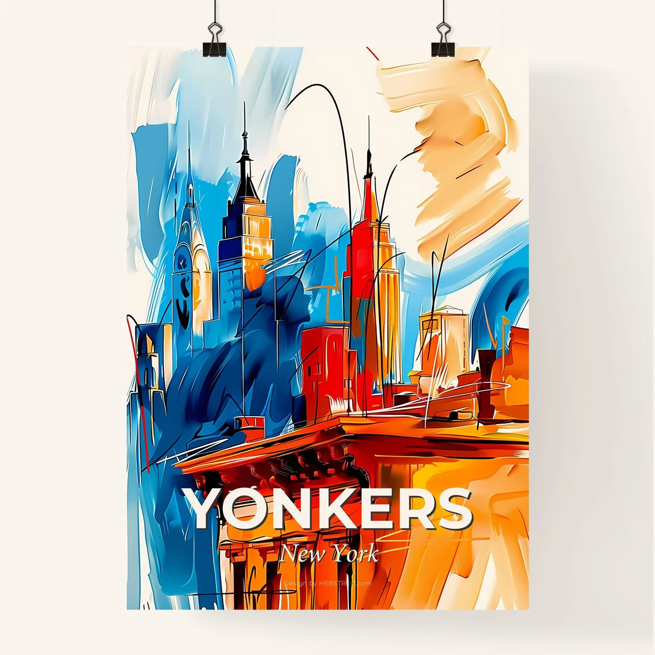 Vibrant Yonkers, New York Poster