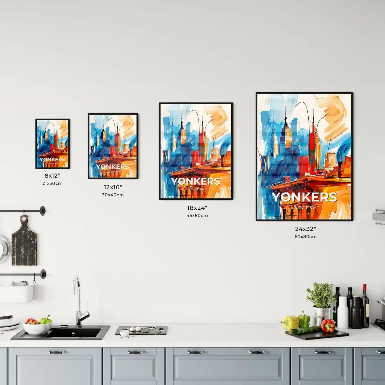 Vibrant Yonkers, New York Kitchen Art