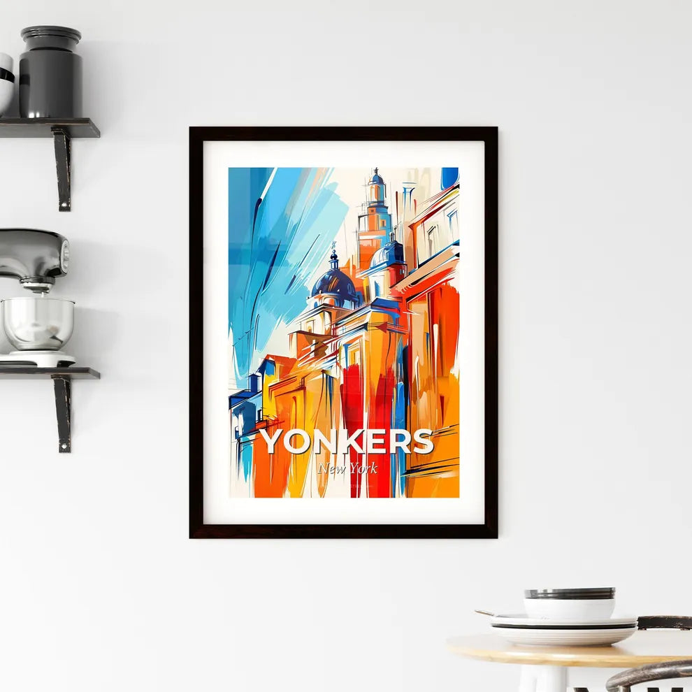 Vibrant Yonkers, New York Framed Print