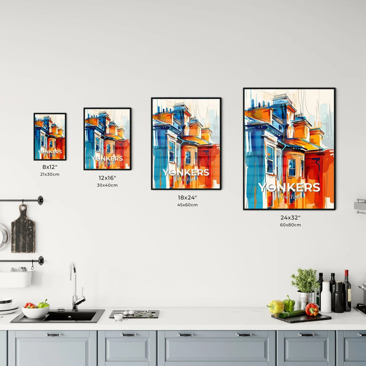 Vibrant Yonkers, New York Kitchen Art