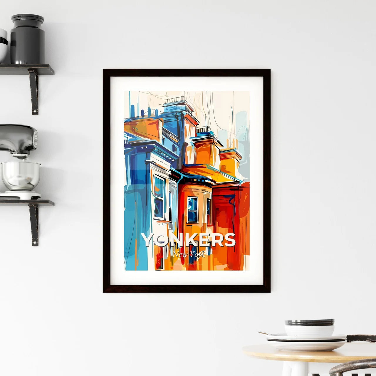 Vibrant Yonkers, New York Framed Print