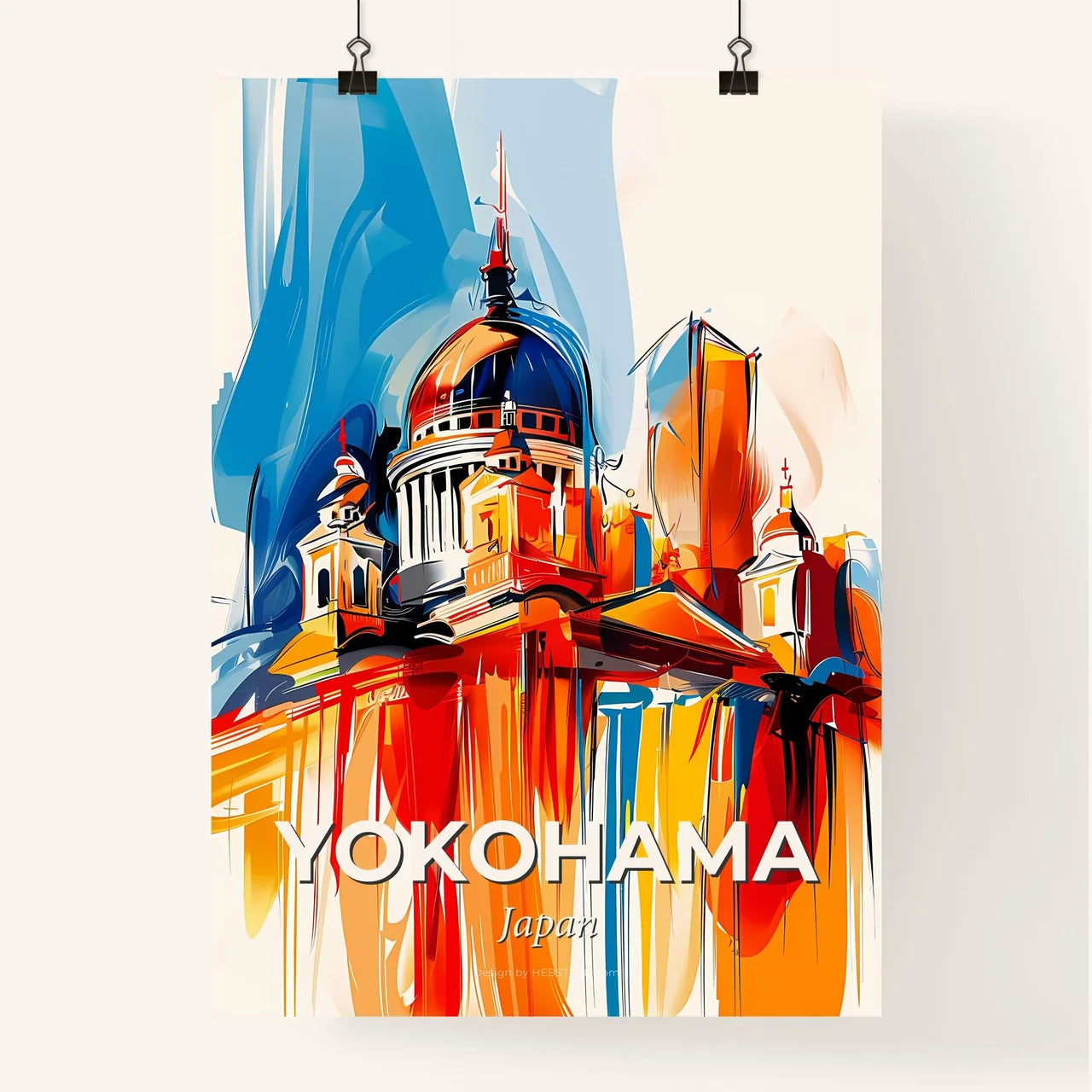 Vibrant Yokohama, Japan Poster