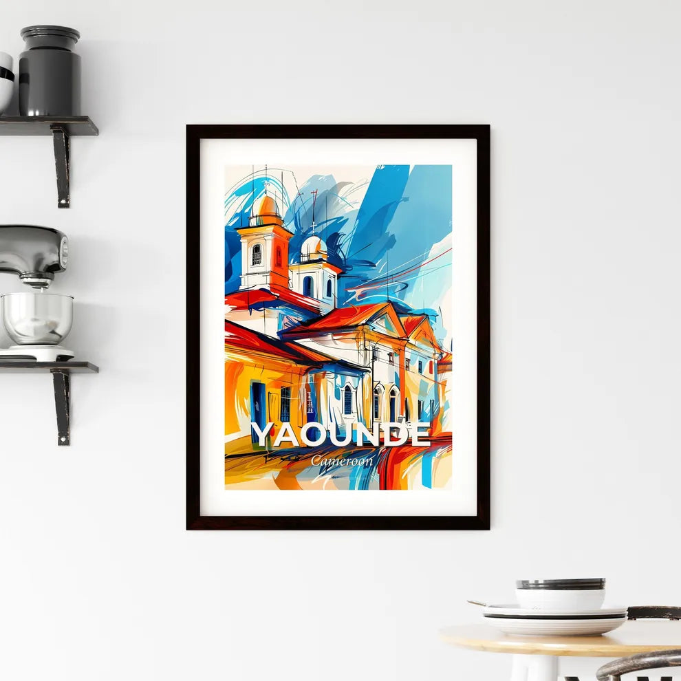 Vibrant Yaounde, Cameroon Framed Print