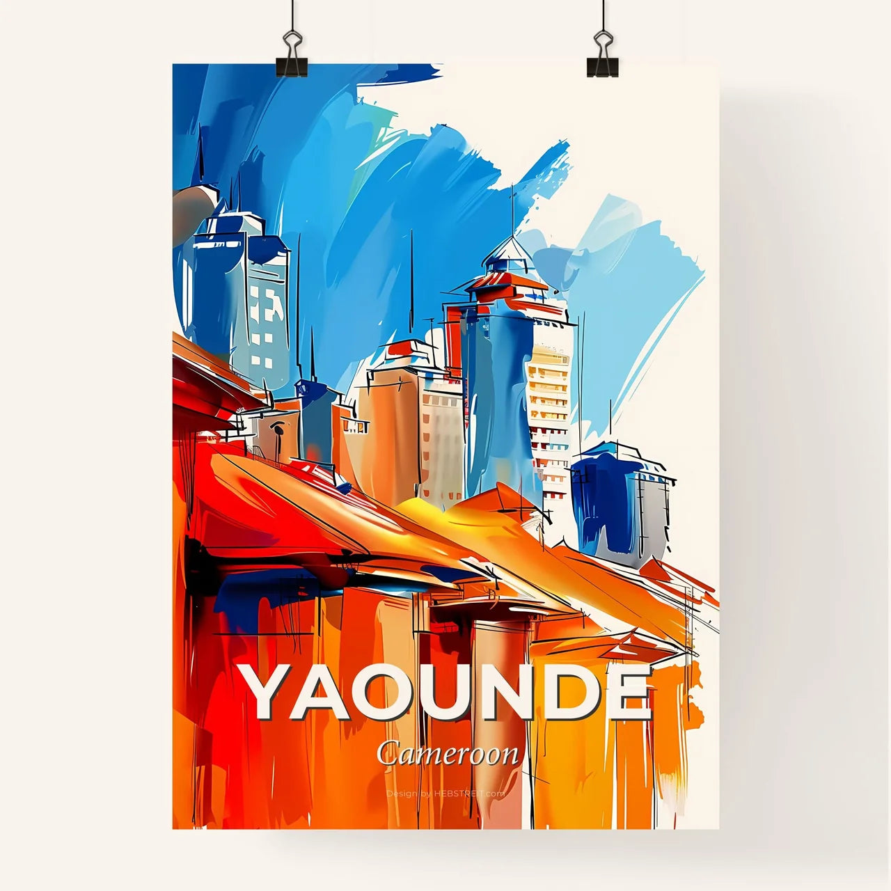 Vibrant Yaounde, Cameroon Poster