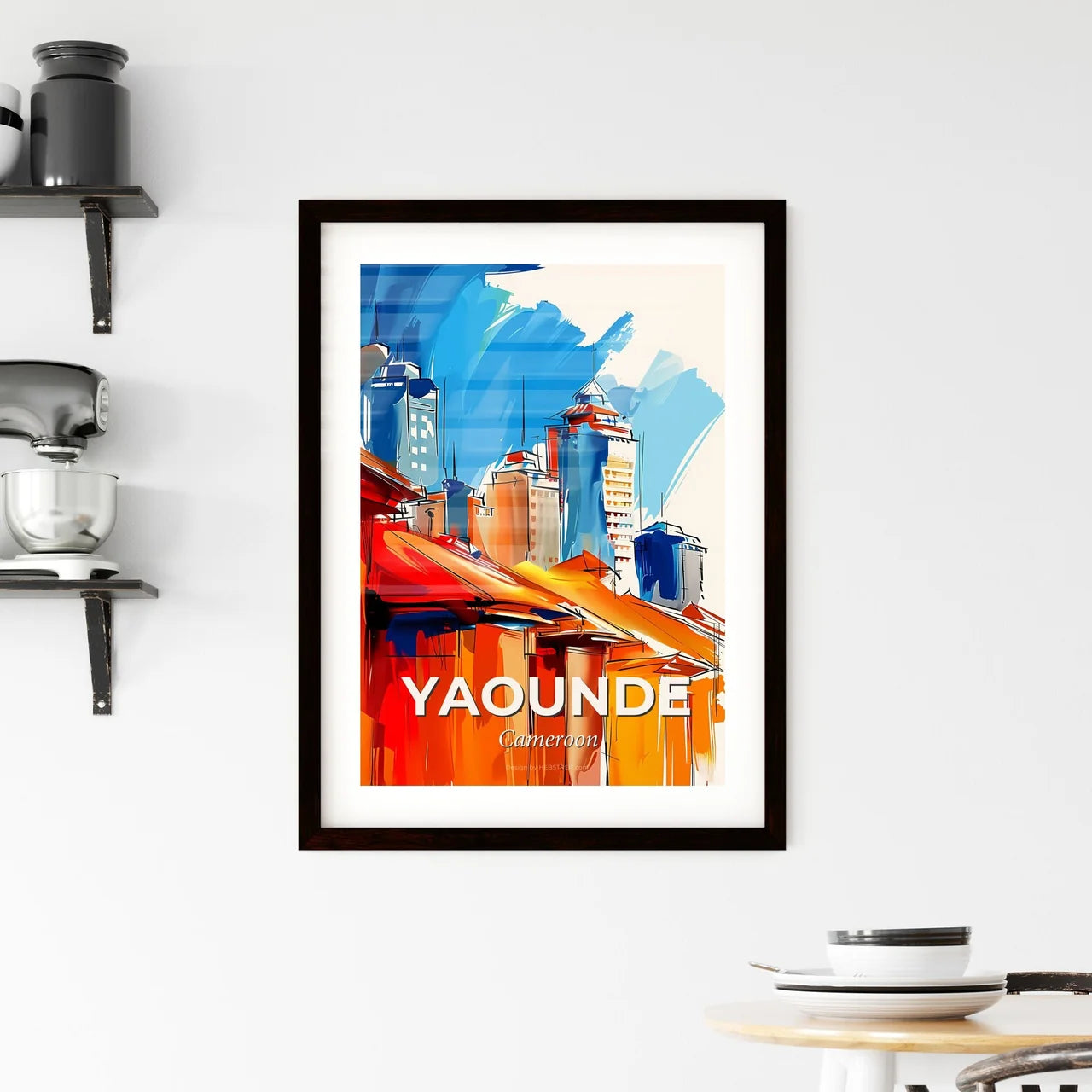 Vibrant Yaounde, Cameroon Framed Print