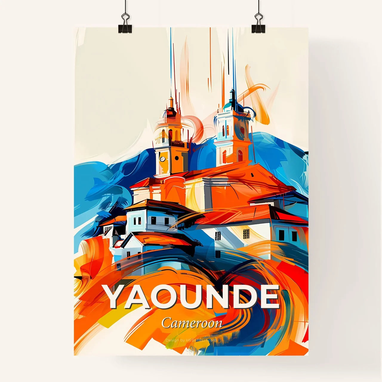 Vibrant Yaounde, Cameroon Poster