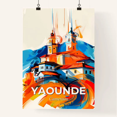 Vibrant Yaounde, Cameroon - A Painting Of Disneyland Paris With Towers