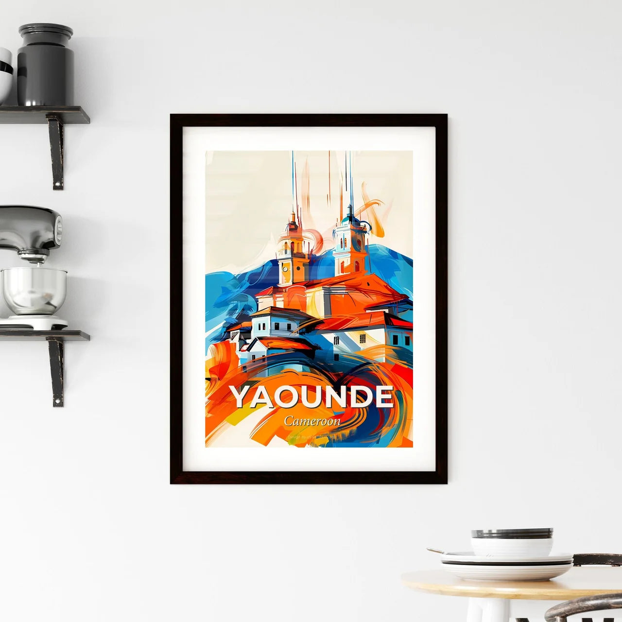 Vibrant Yaounde, Cameroon Framed Print