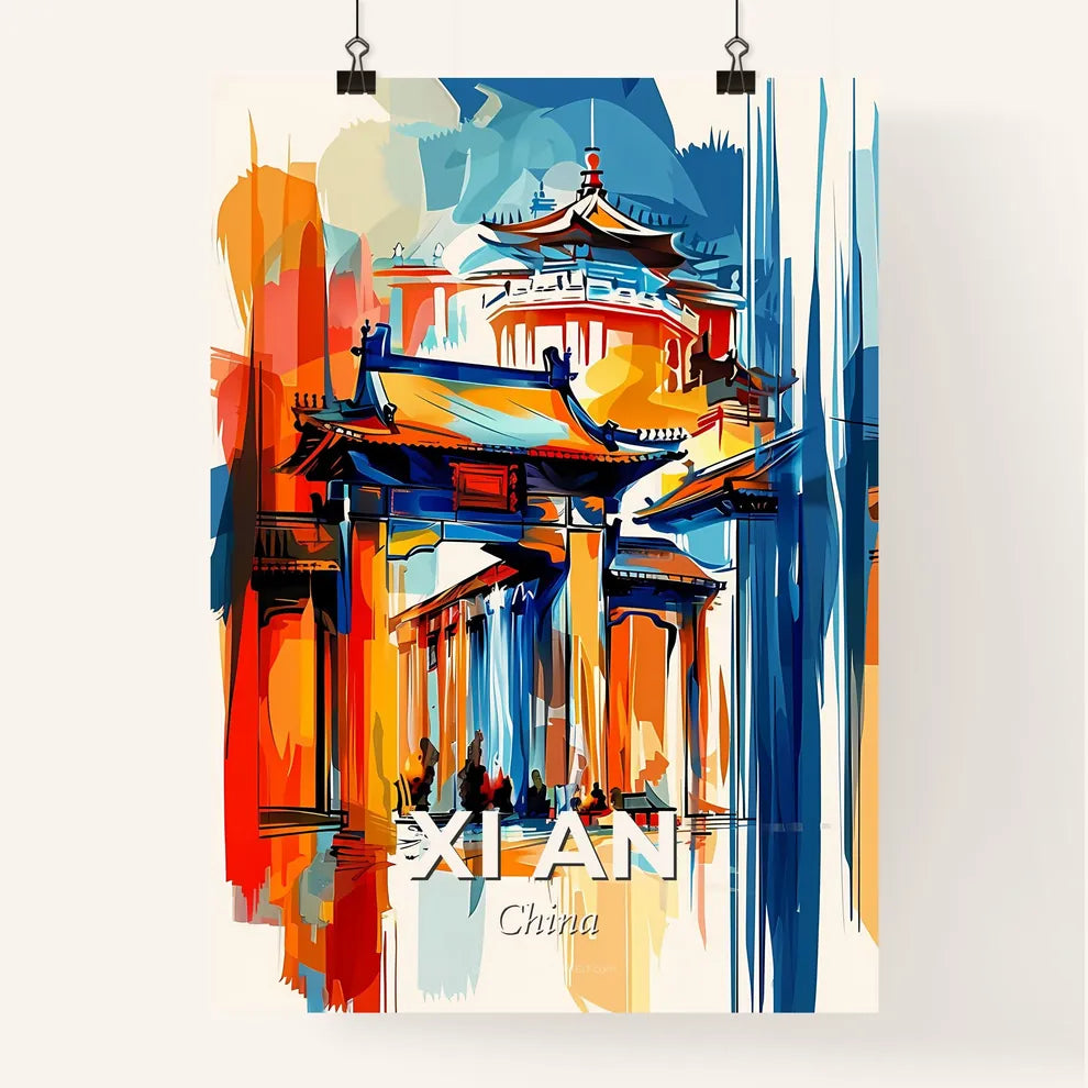Vibrant Xi An, China Poster