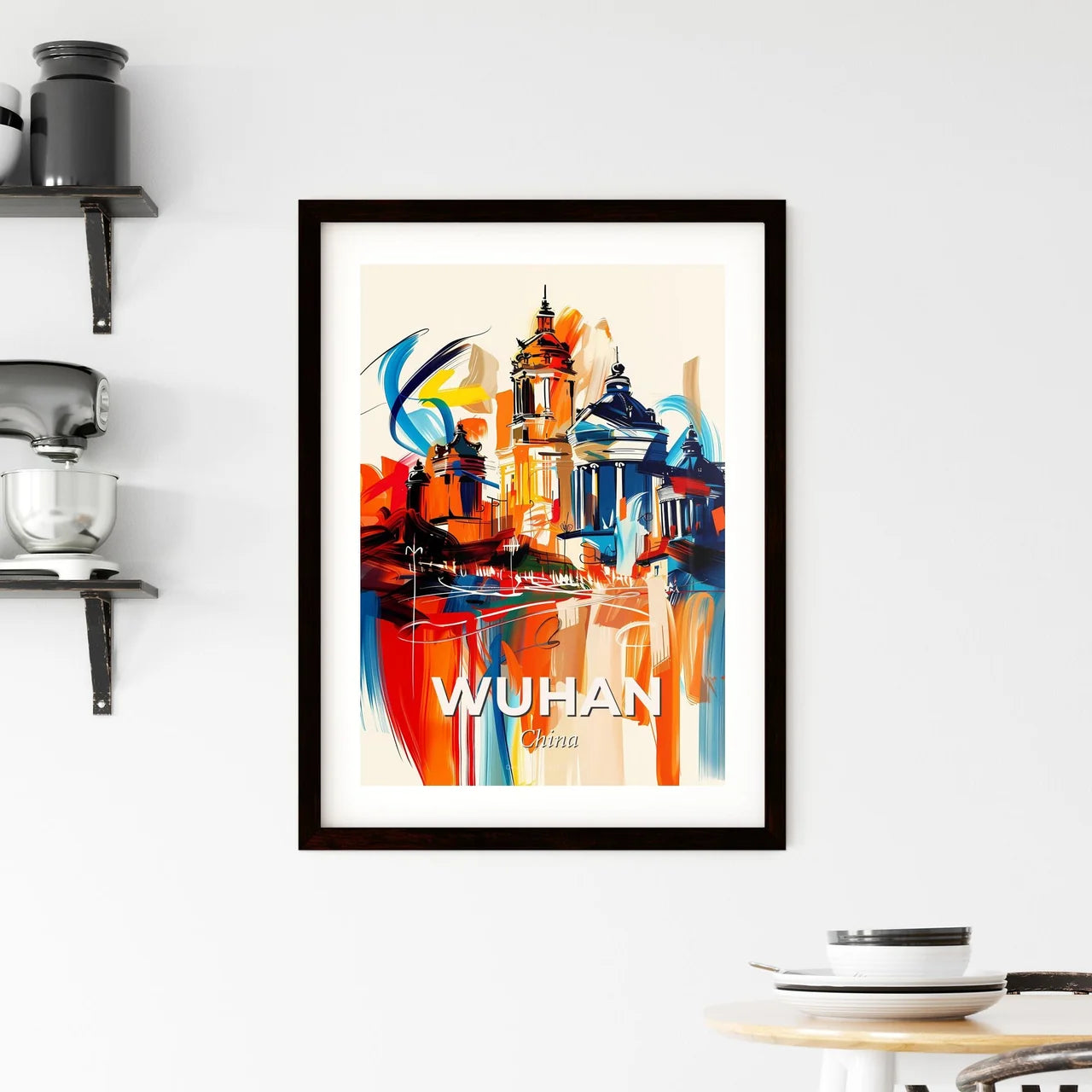 Vibrant Wuhan, China Framed Print