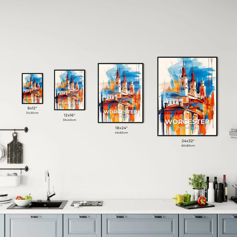 Vibrant Worcester, Massachusetts Kitchen Art