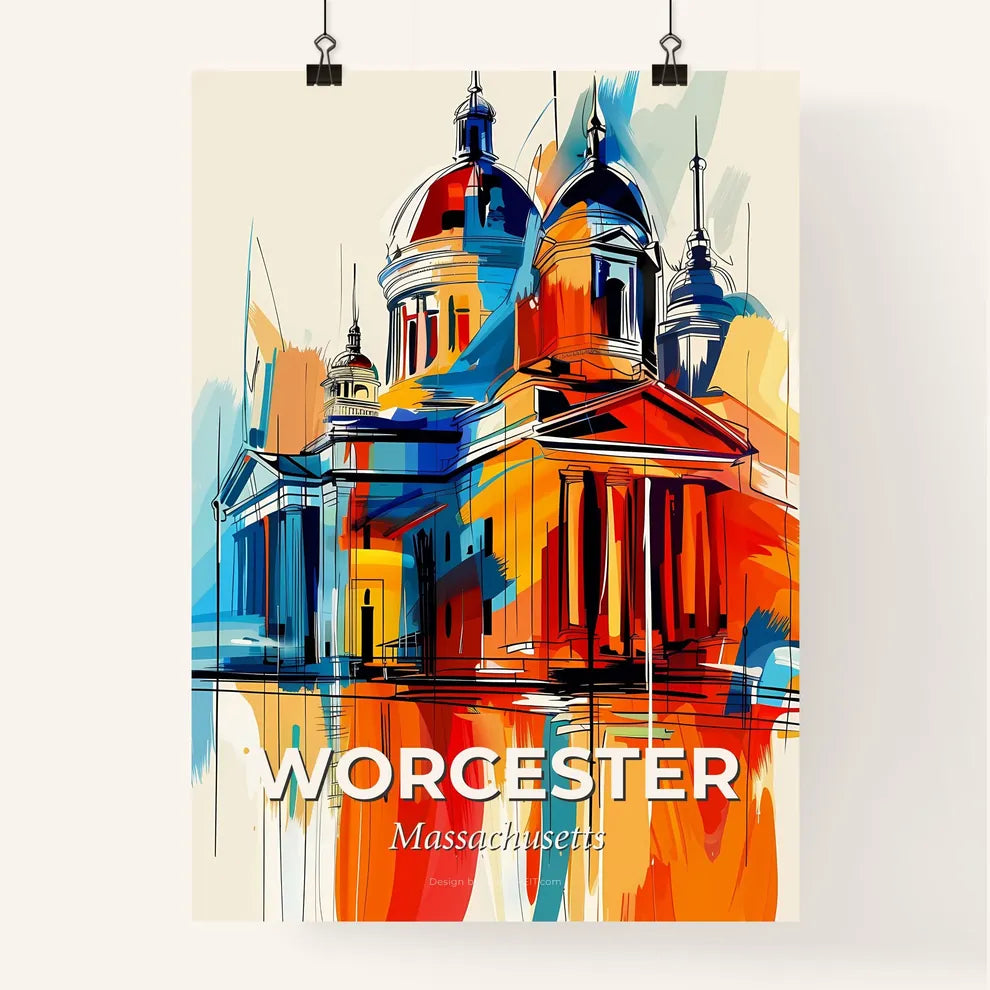 Vibrant Worcester, Massachusetts Poster