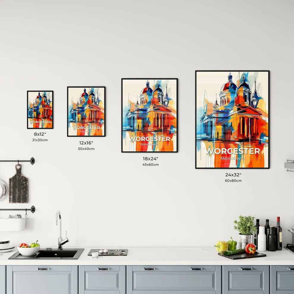 Vibrant Worcester, Massachusetts Kitchen Art
