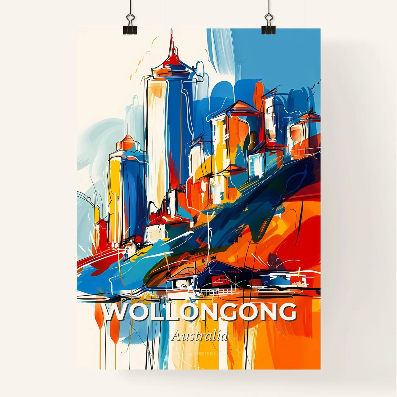 Vibrant Wollongong, Australia Poster