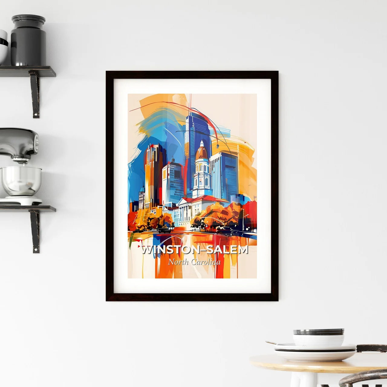 Vibrant Winston–Salem, North Carolina Framed Print