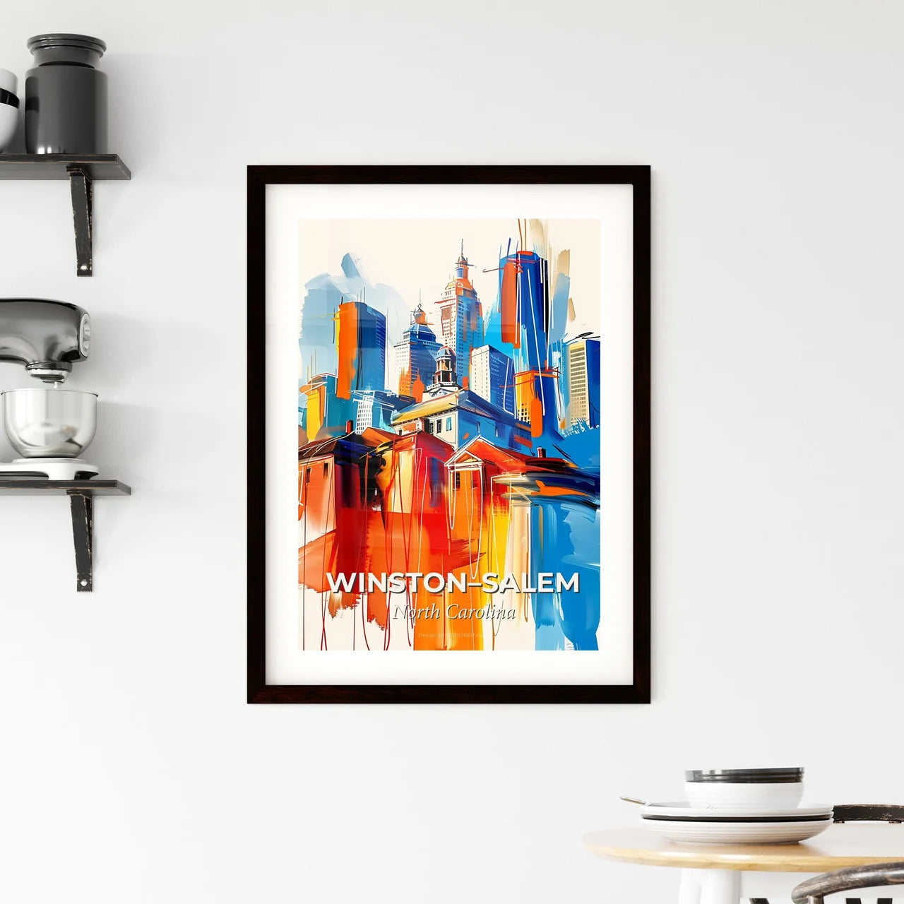 Vibrant Winston–Salem, North Carolina Framed Print