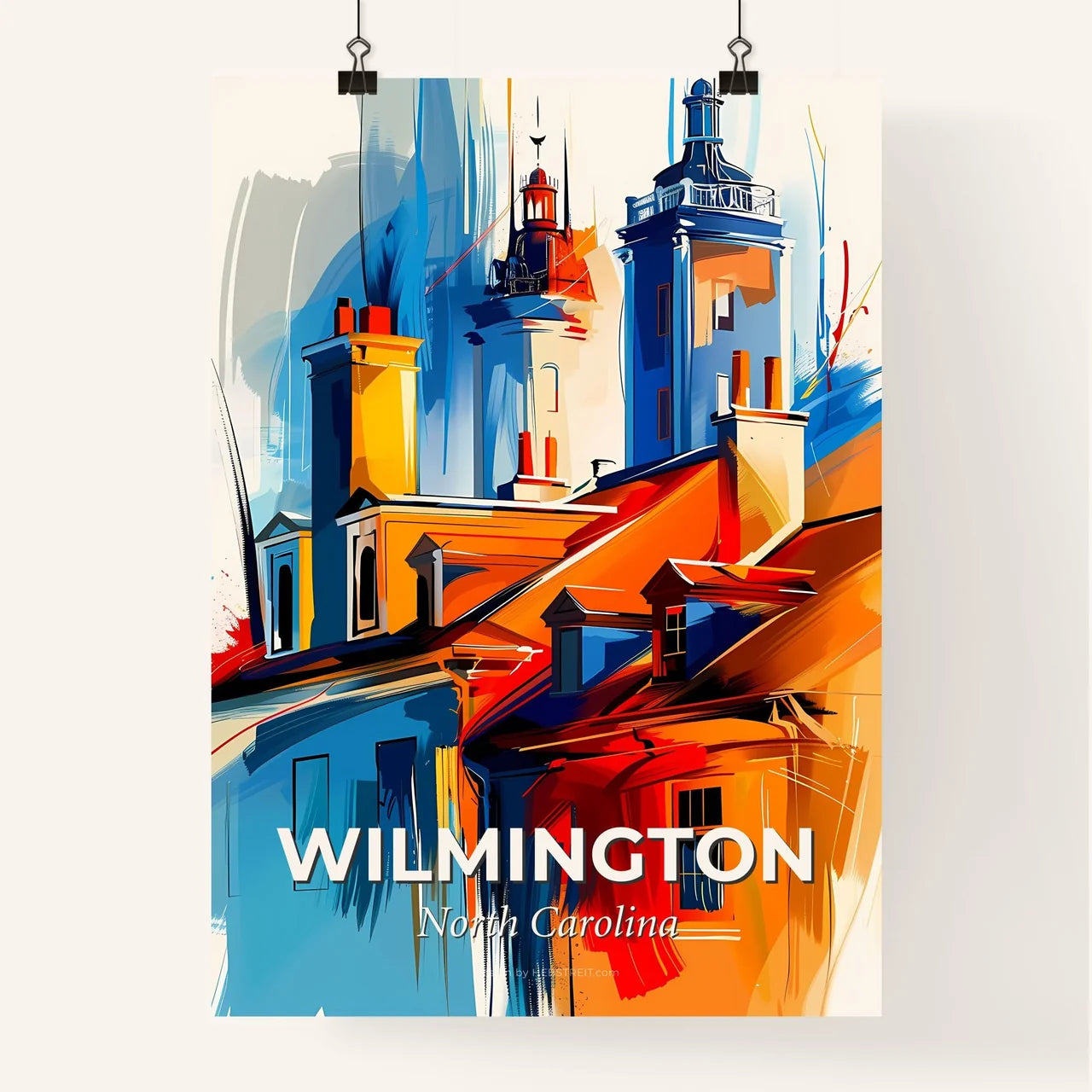 Vibrant Wilmington, North Carolina Poster