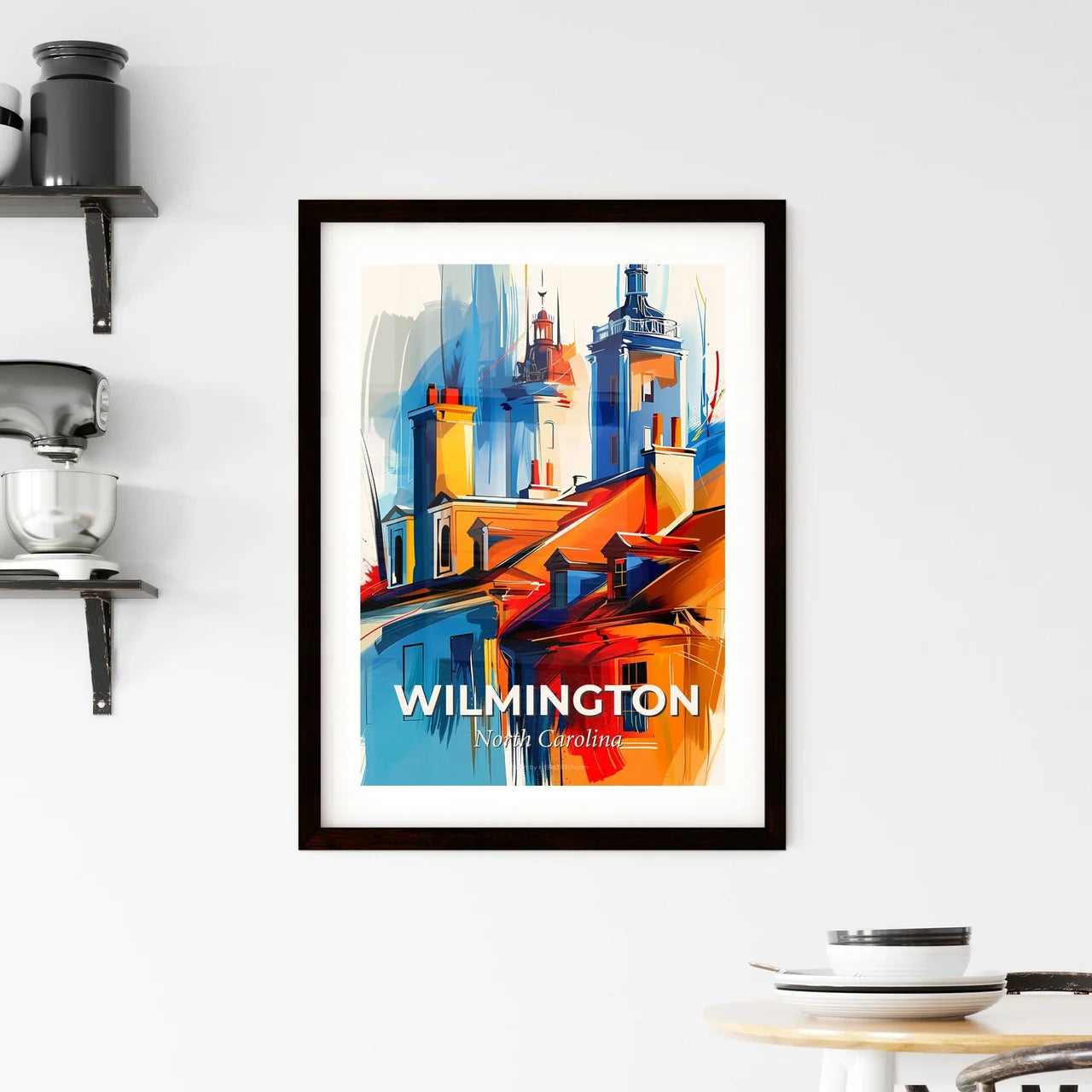 Vibrant Wilmington, North Carolina Framed Print
