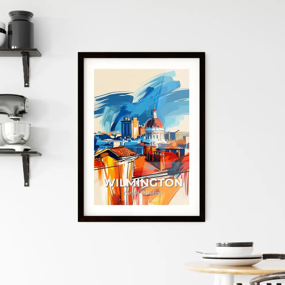 Vibrant Wilmington, North Carolina Framed Print