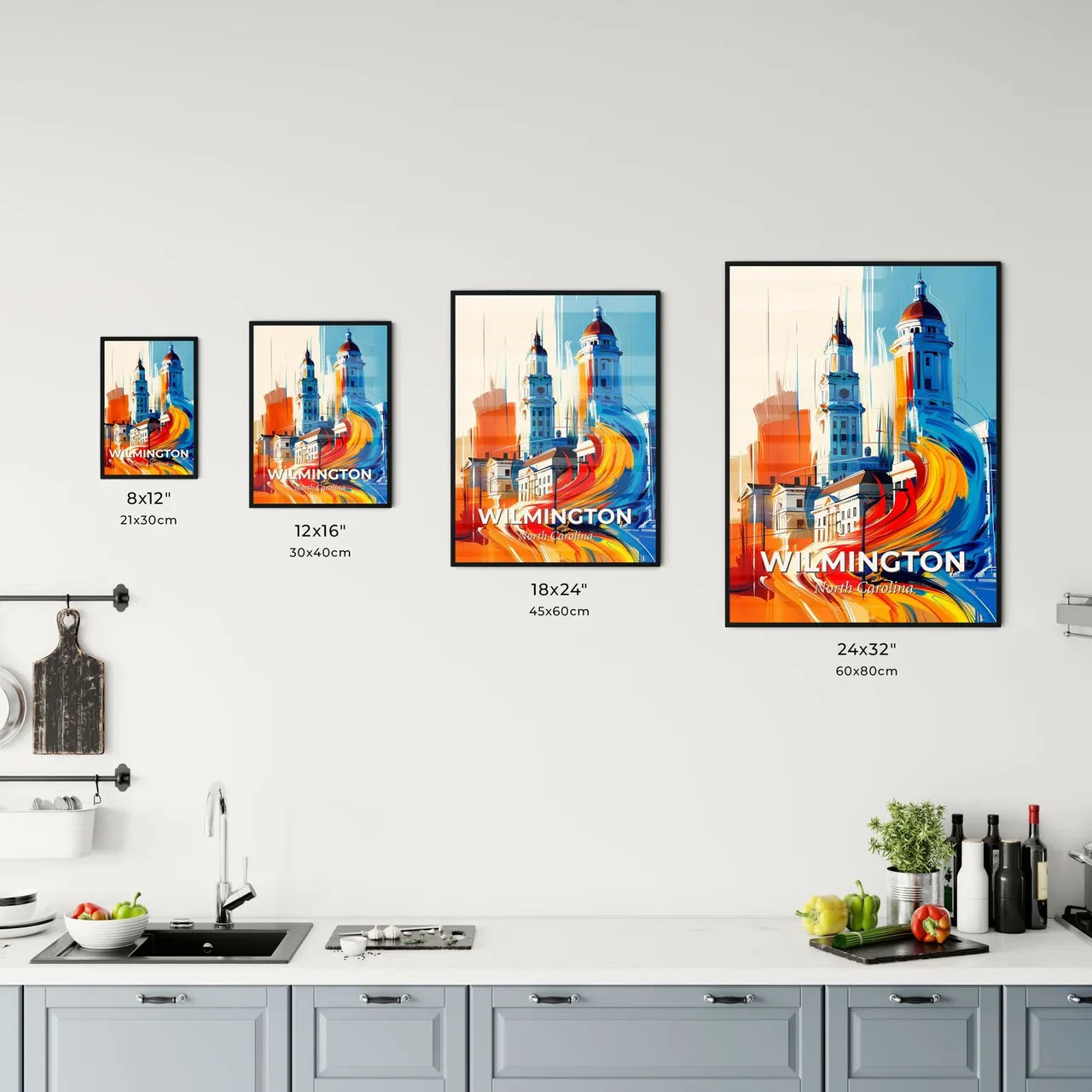 Vibrant Wilmington, North Carolina Kitchen Art