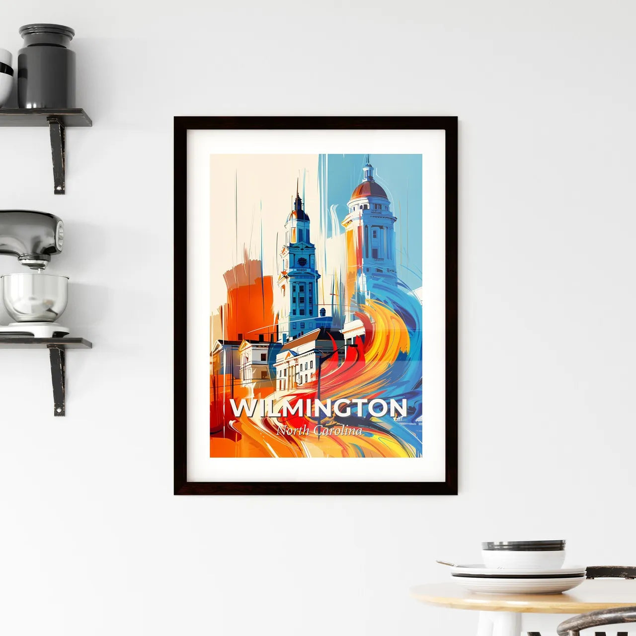 Vibrant Wilmington, North Carolina Framed Print
