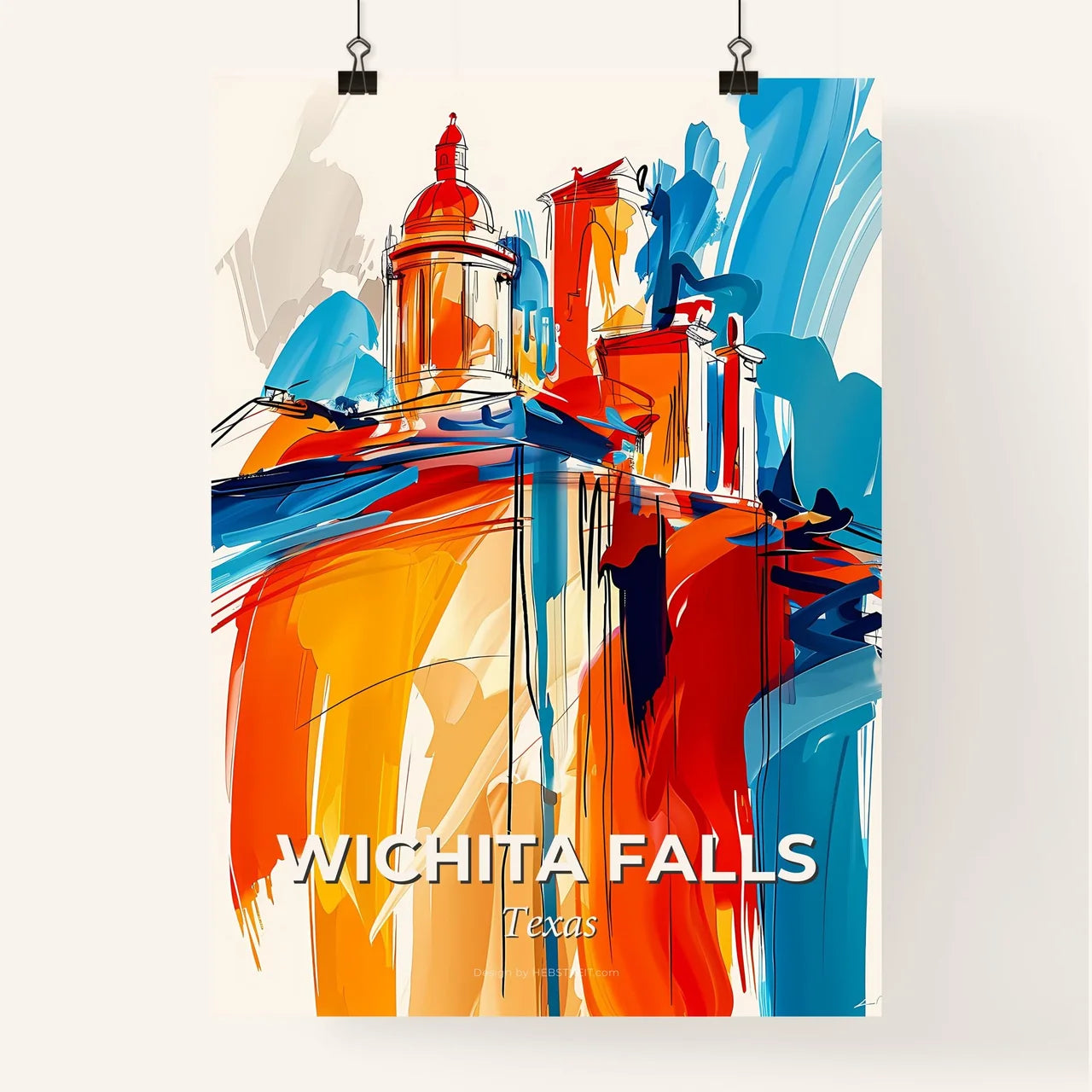 Vibrant Wichita Falls, Texas Poster