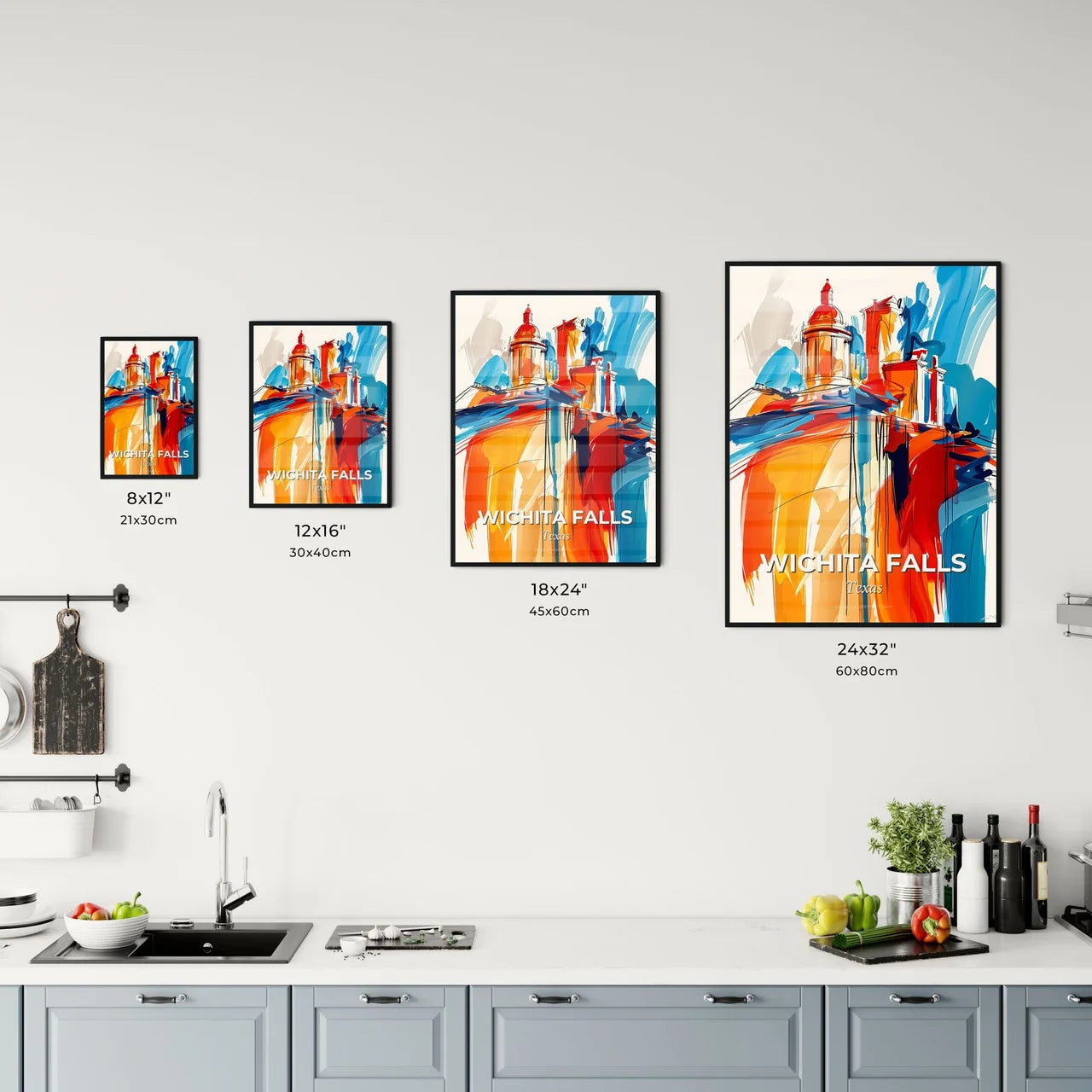 Vibrant Wichita Falls, Texas Kitchen Art