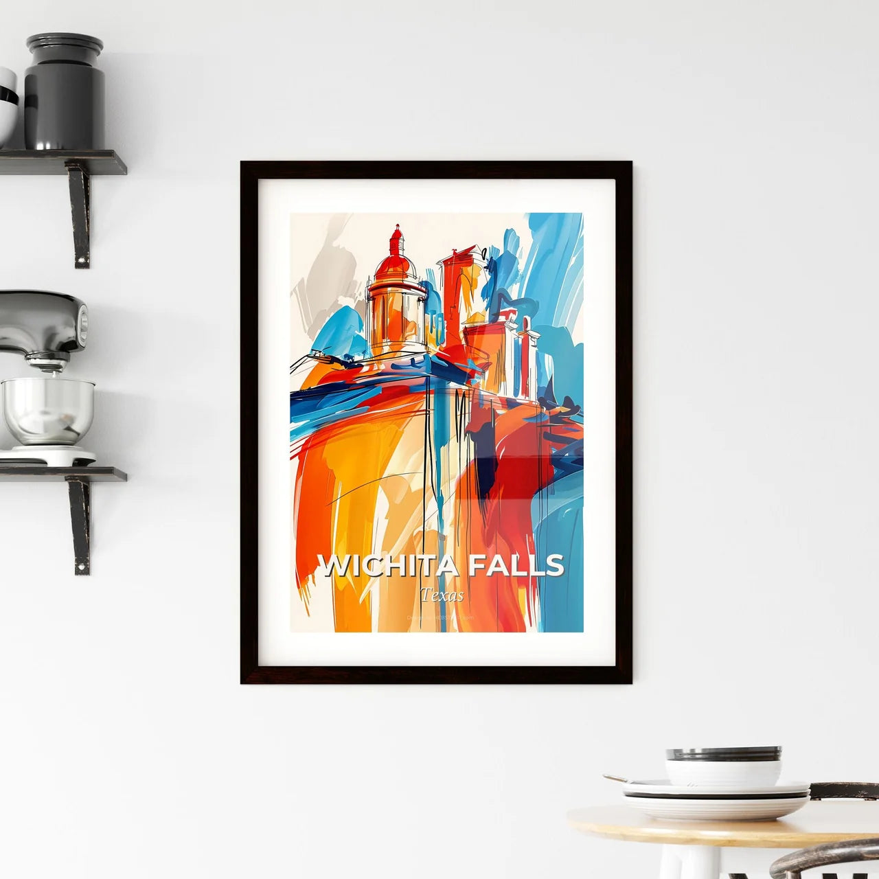Vibrant Wichita Falls, Texas Framed Print
