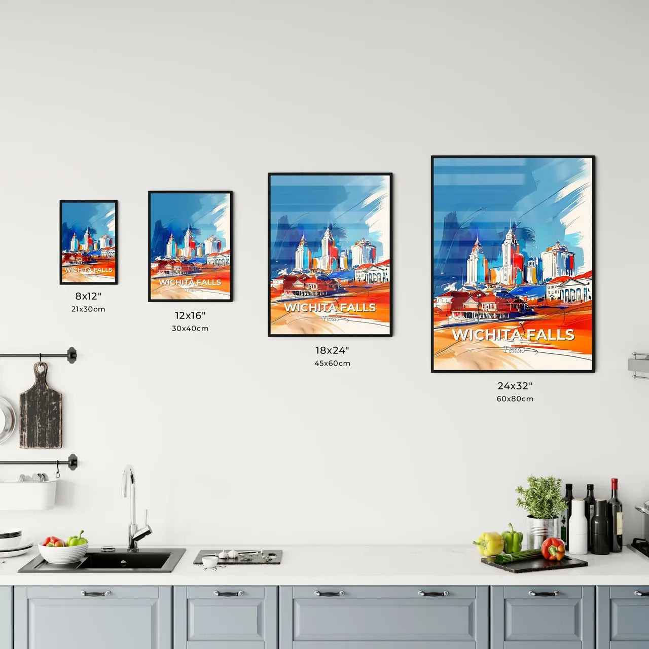 Vibrant Wichita Falls, Texas Kitchen Art