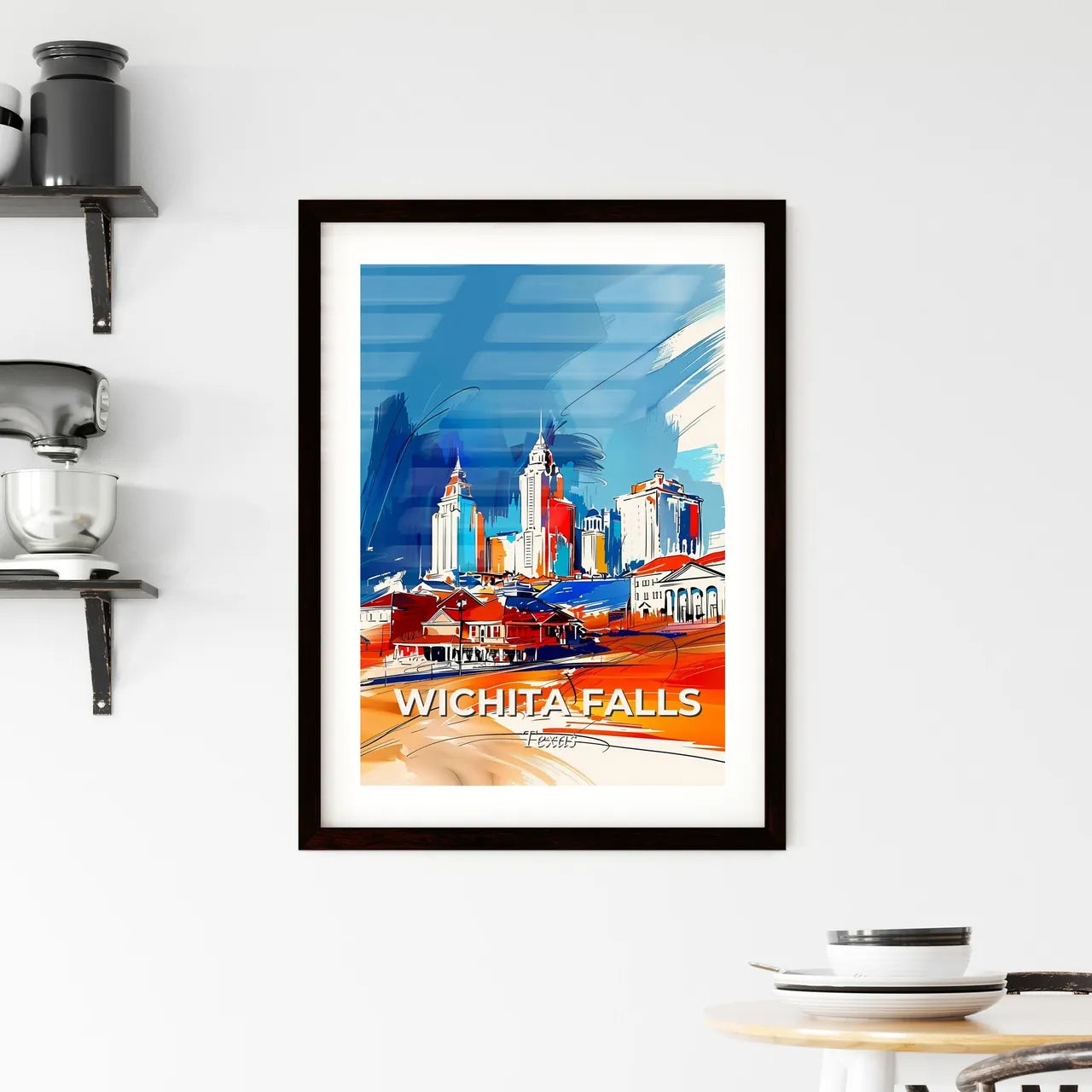 Vibrant Wichita Falls, Texas Framed Print