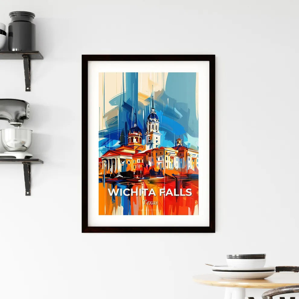 Vibrant Wichita Falls, Texas Framed Print