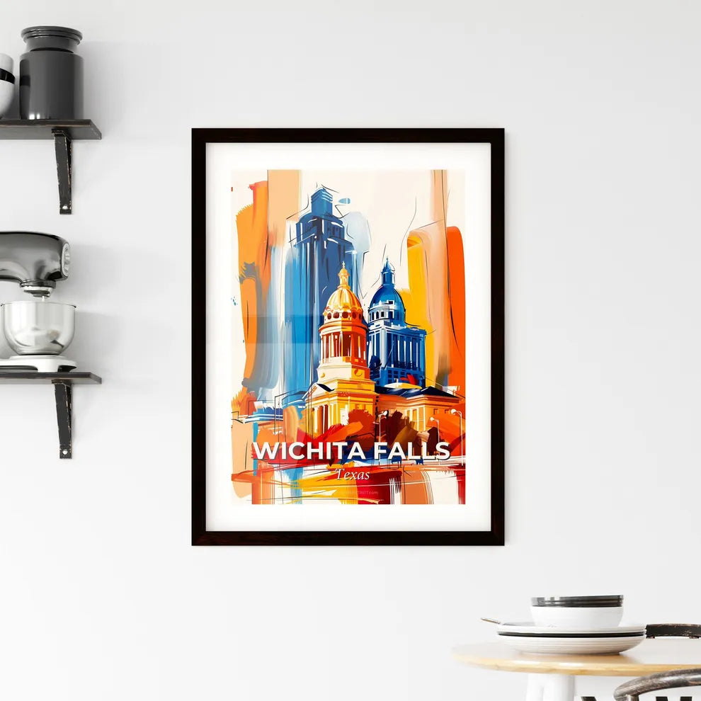 Vibrant Wichita Falls, Texas Framed Print