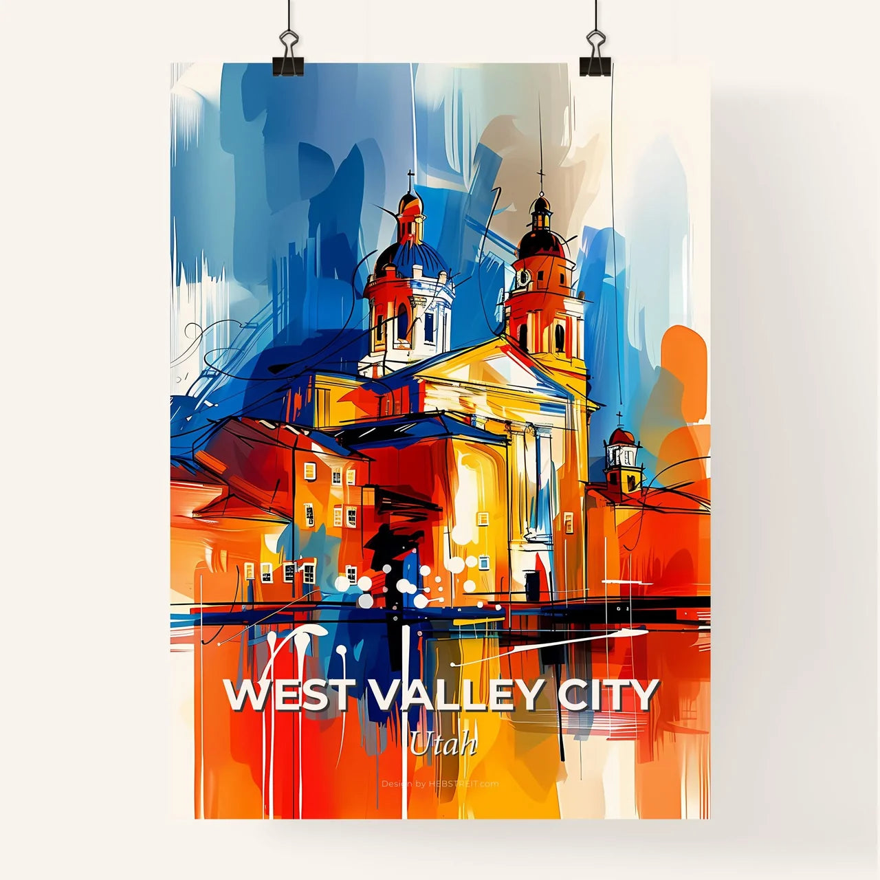 Vibrant West Valley City, Utah Poster