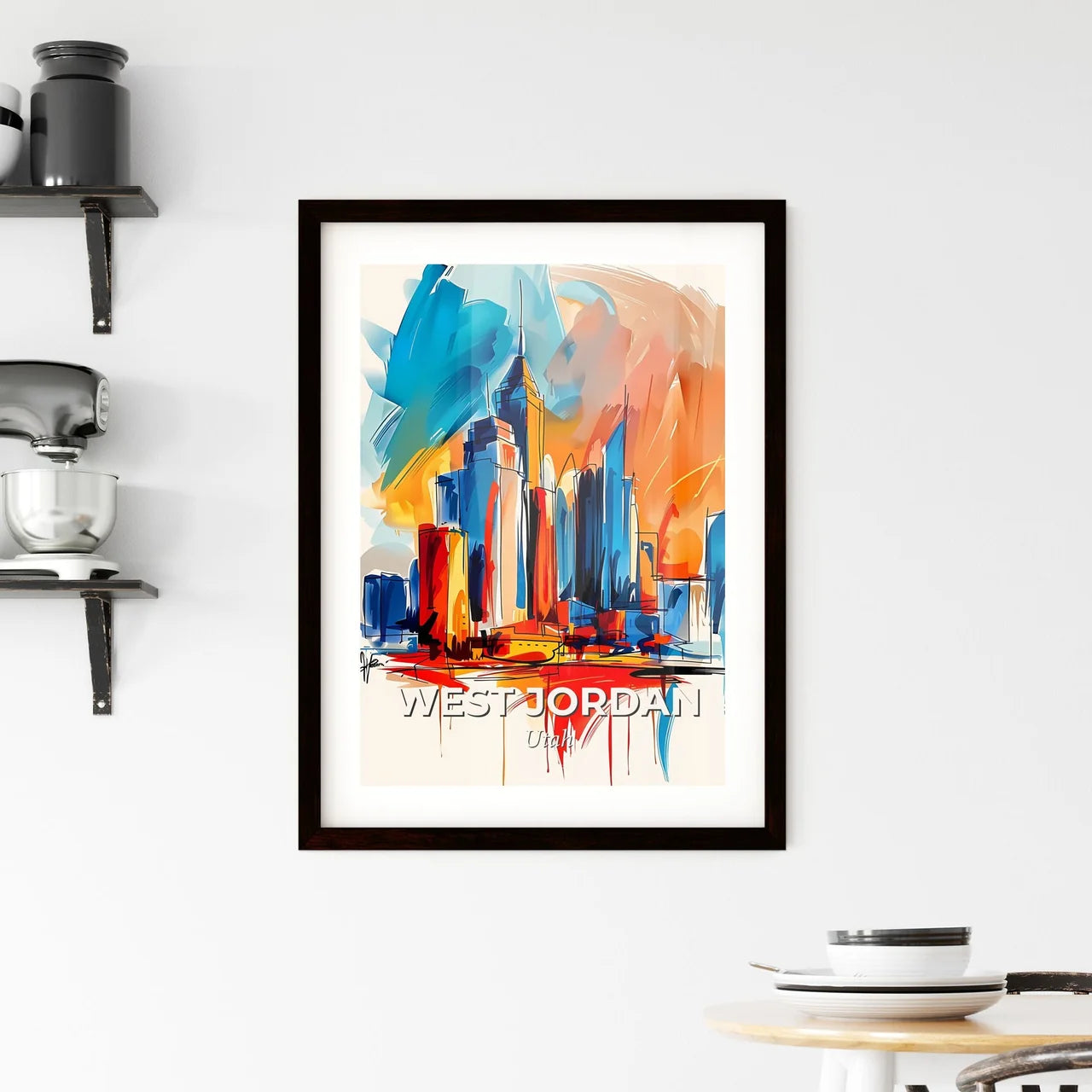 Vibrant West Jordan, Utah Framed Print