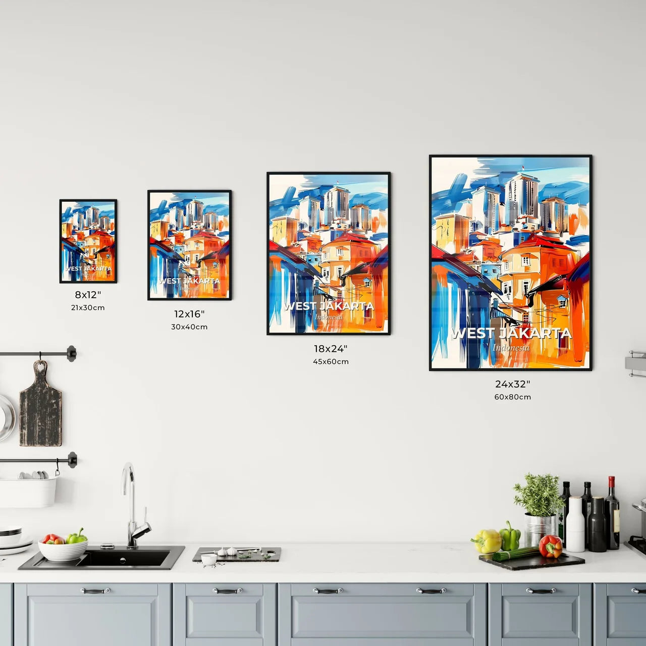 Vibrant West Jakarta, Indonesia Kitchen Art