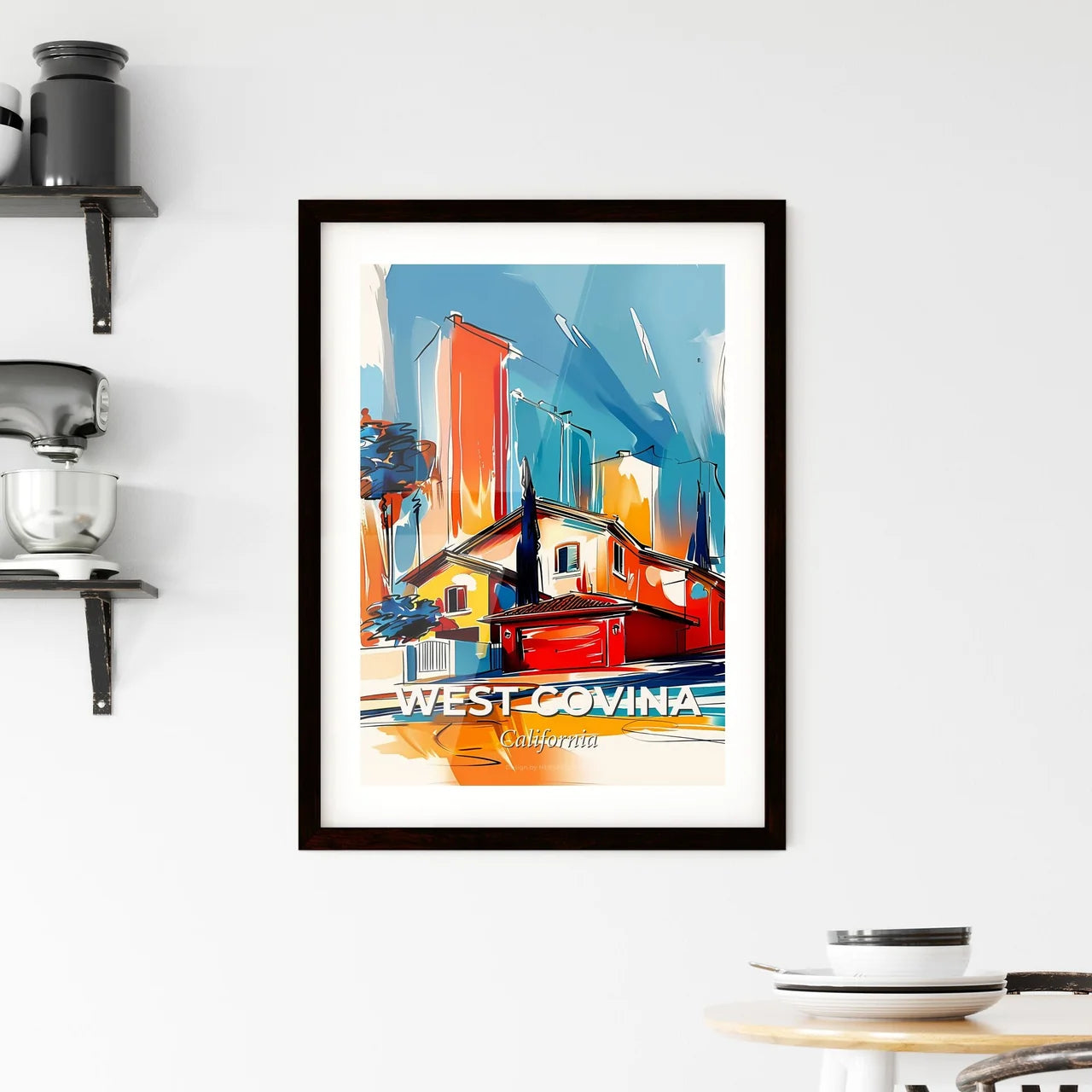 Vibrant West Covina, California Framed Print
