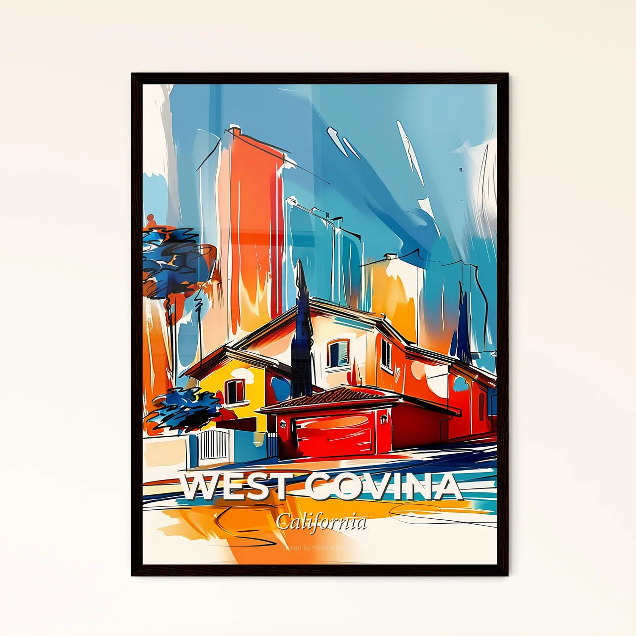 Vibrant West Covina, California Art Print