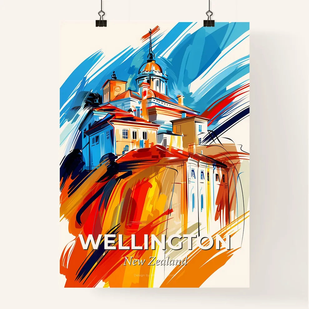 Vibrant Wellington, New Zealand Poster