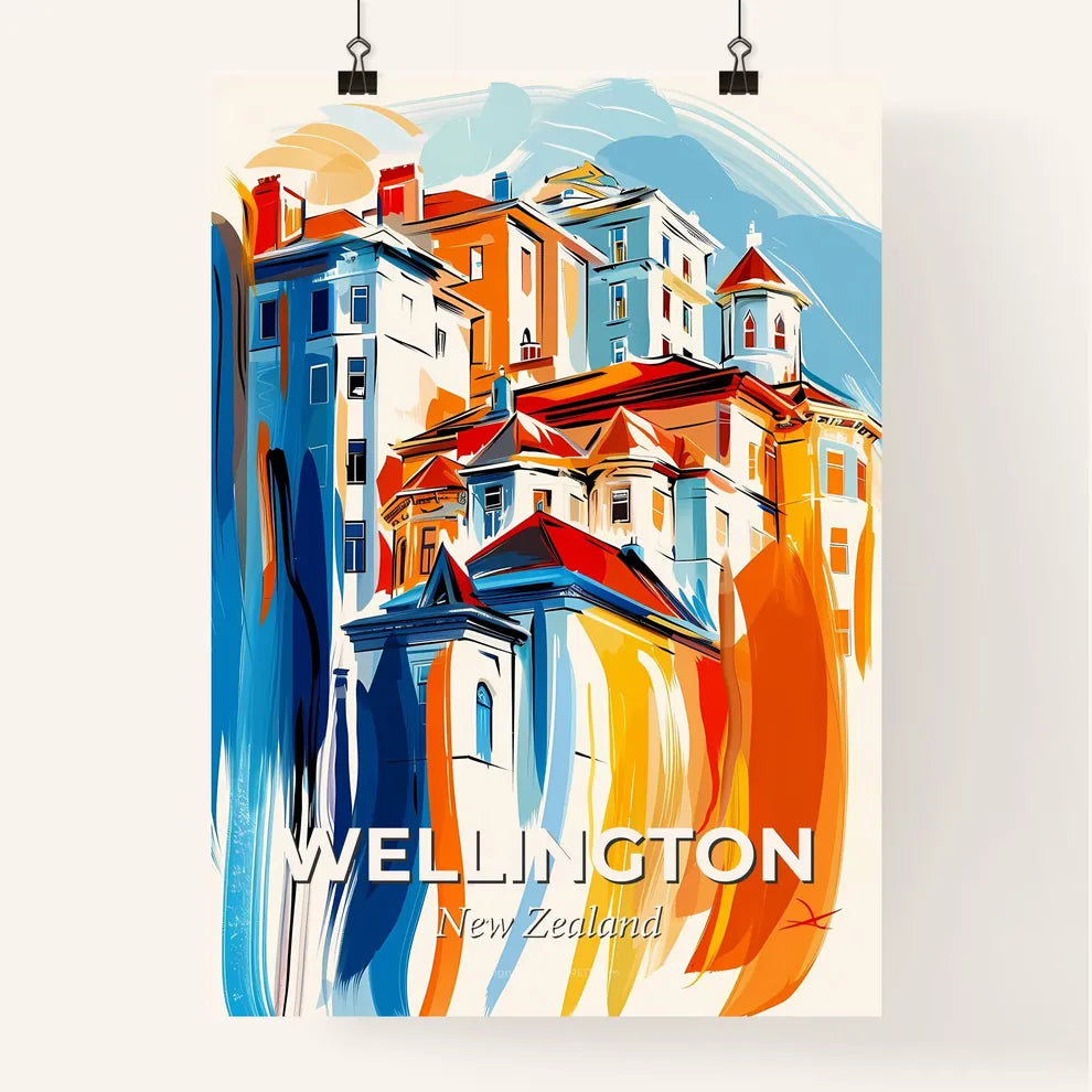 Vibrant Wellington, New Zealand Poster