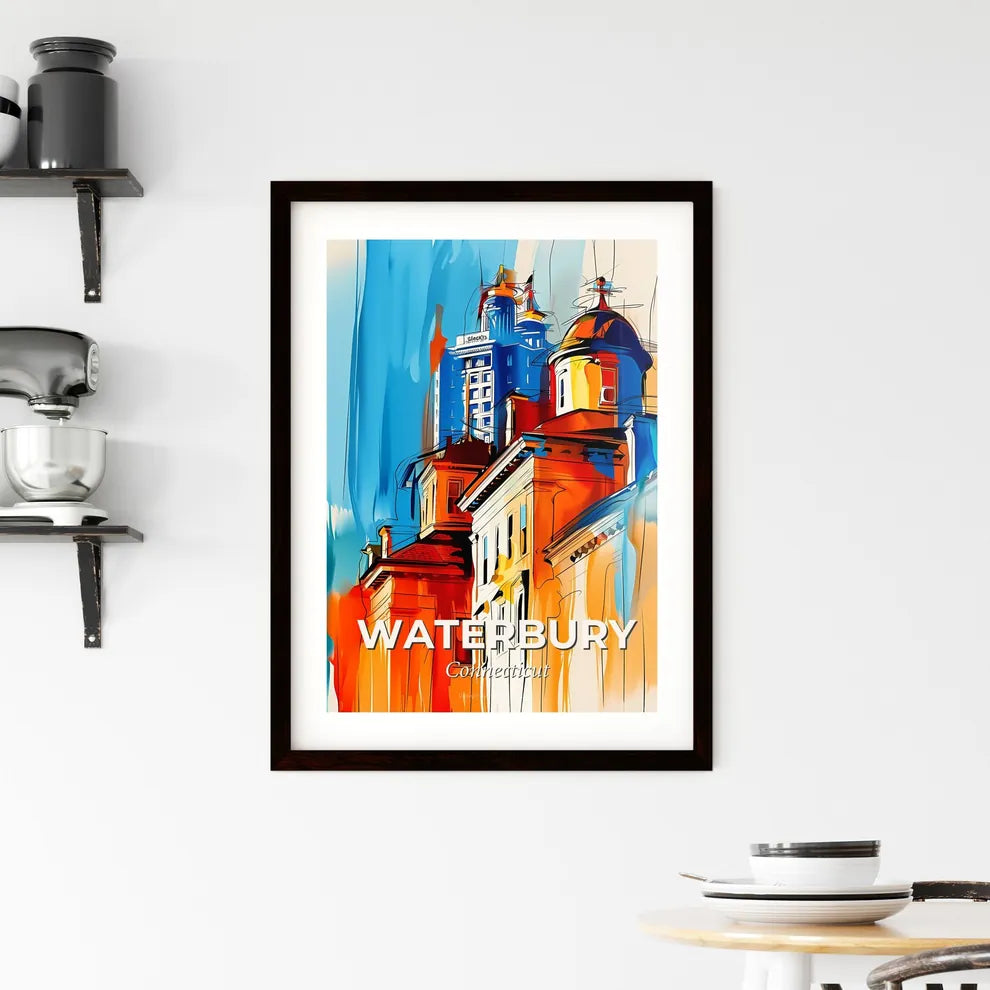 Vibrant Waterbury, Connecticut Framed Print