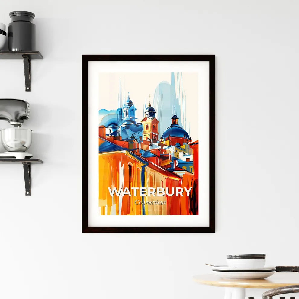 Vibrant Waterbury, Connecticut Framed Print