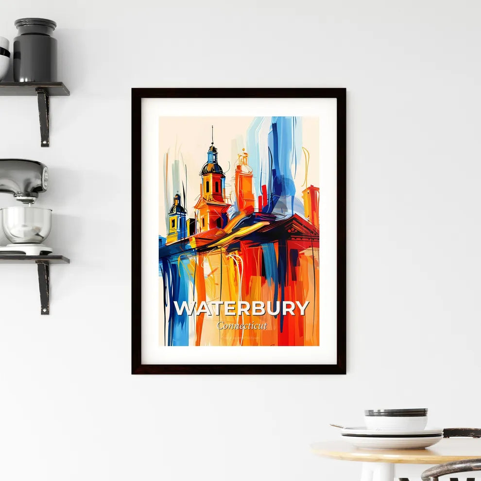 Vibrant Waterbury, Connecticut Framed Print