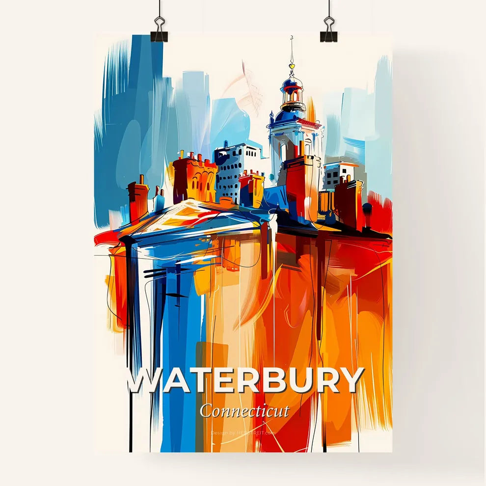 Vibrant Waterbury, Connecticut Poster