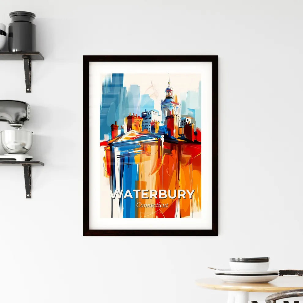 Vibrant Waterbury, Connecticut Framed Print