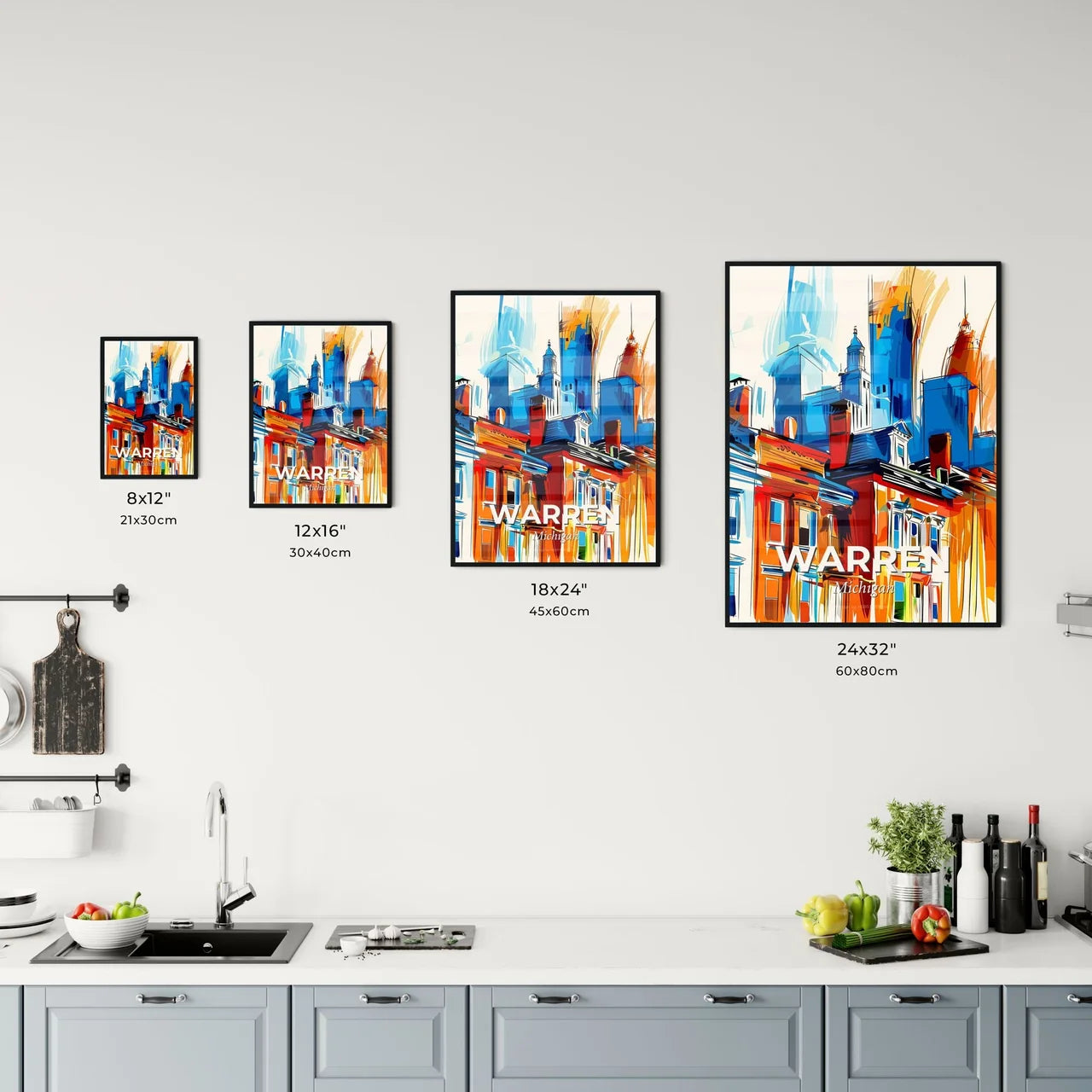 Vibrant Warren, Michigan Kitchen Art