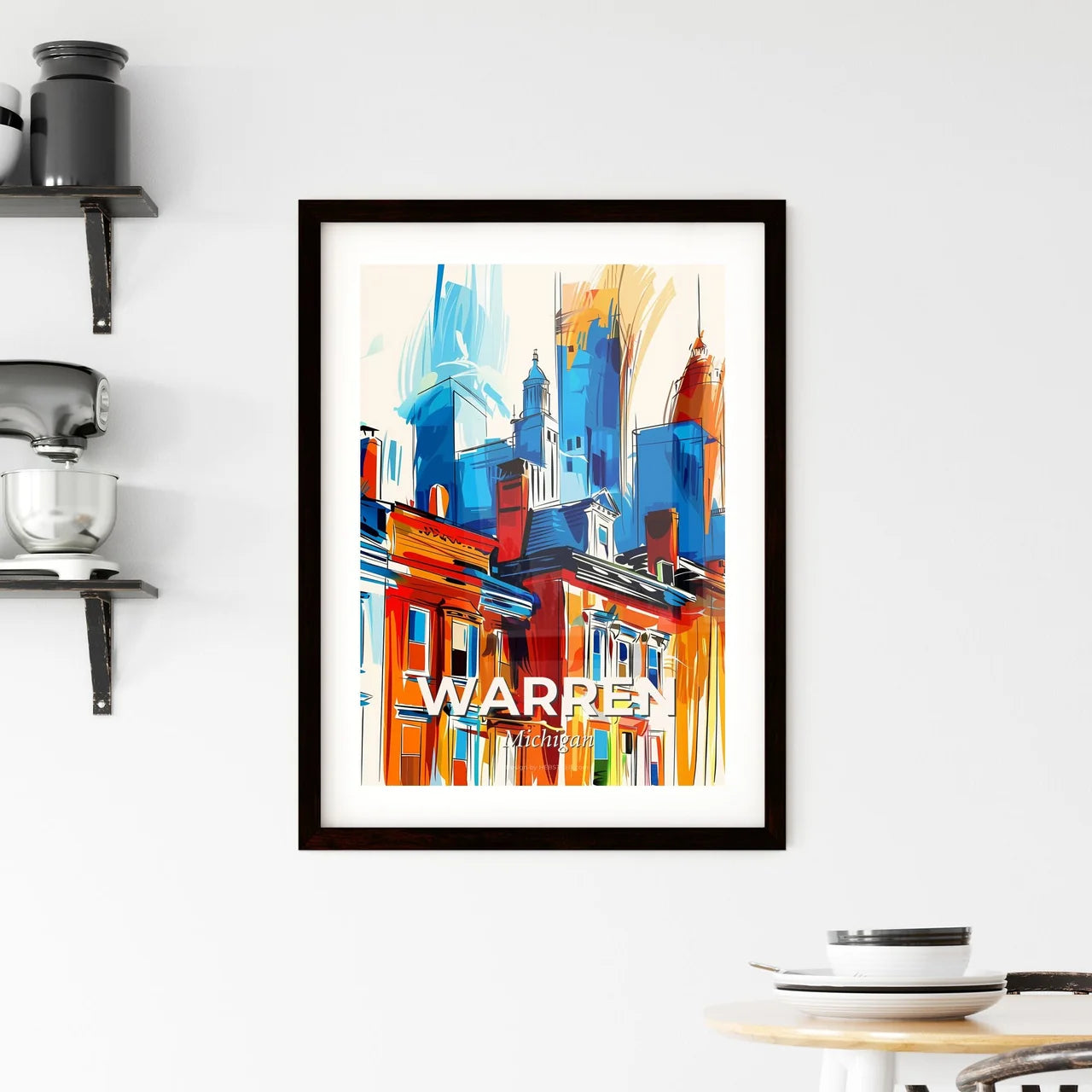 Vibrant Warren, Michigan Framed Print