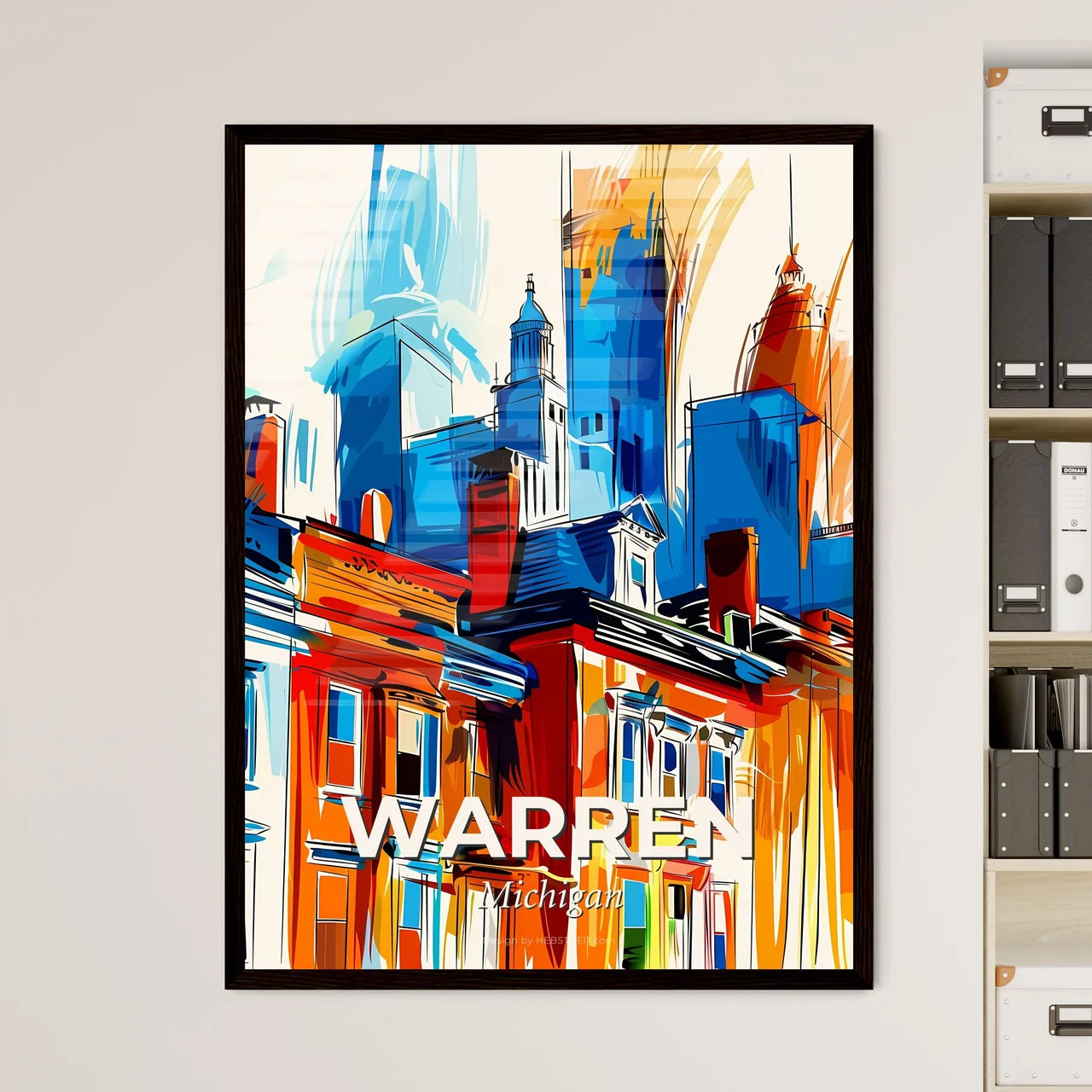 Vibrant Warren, Michigan Art Print