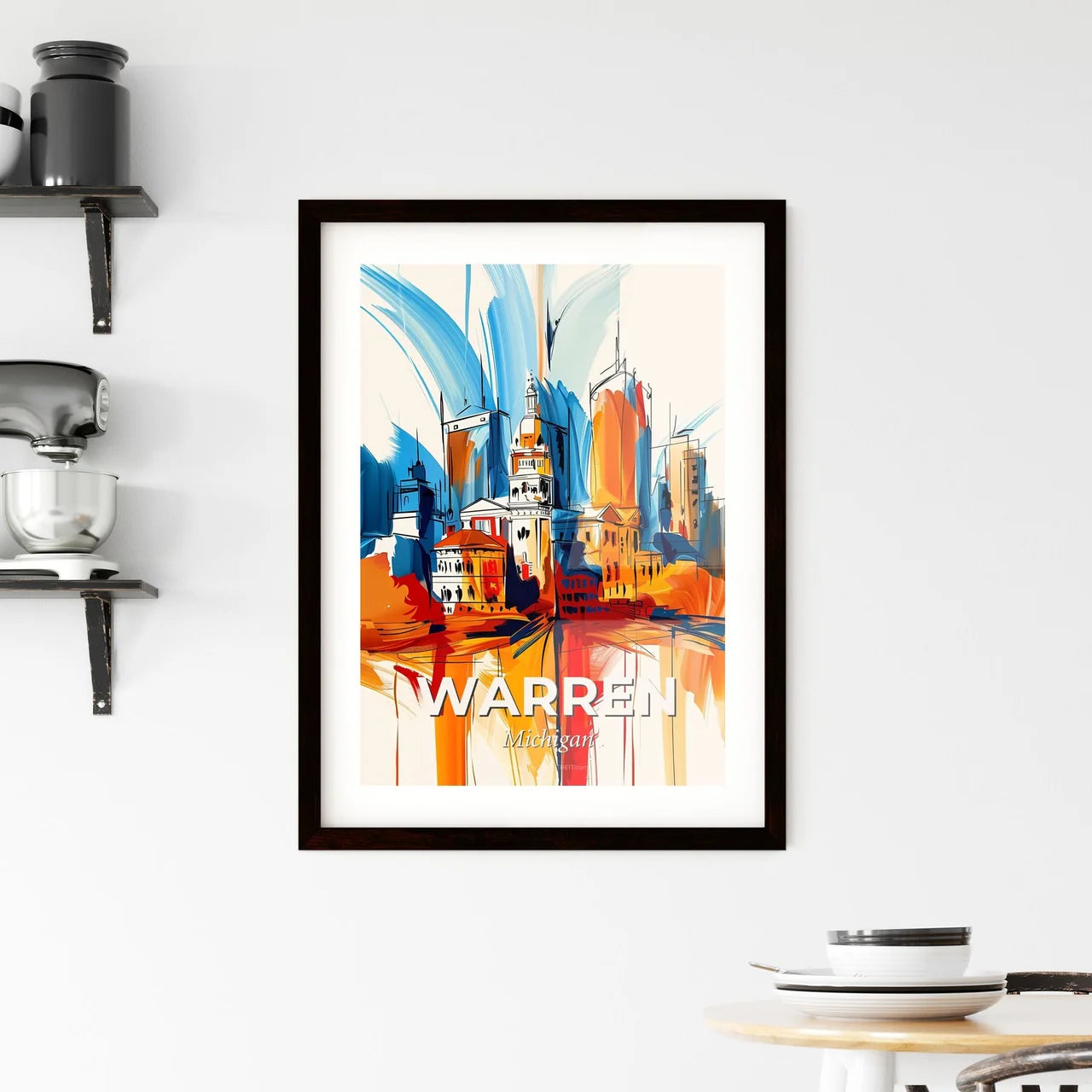 Vibrant Warren, Michigan Framed Print